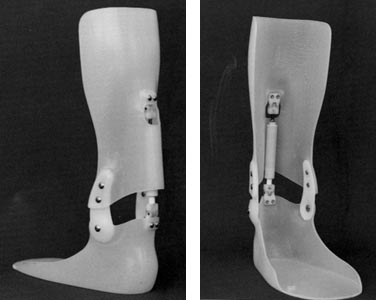 Hinged AFO with plantarflex stop